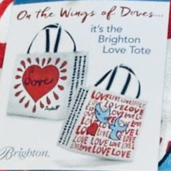 Brighton ‘On the Wings of Doves’ Canvas Love Tote - Picture 6 of 9